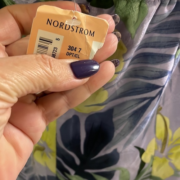 NWT TOMMY BAHAMAS women’s TROPICAL FLORAL SILK Halter Dress zip open back 16 - Picture 7 of 16